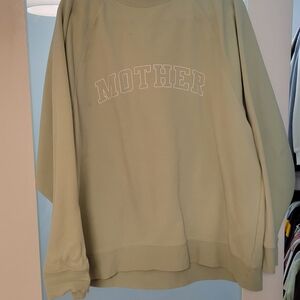 Brunette The Label Women's Tan Crew Neck Sweater